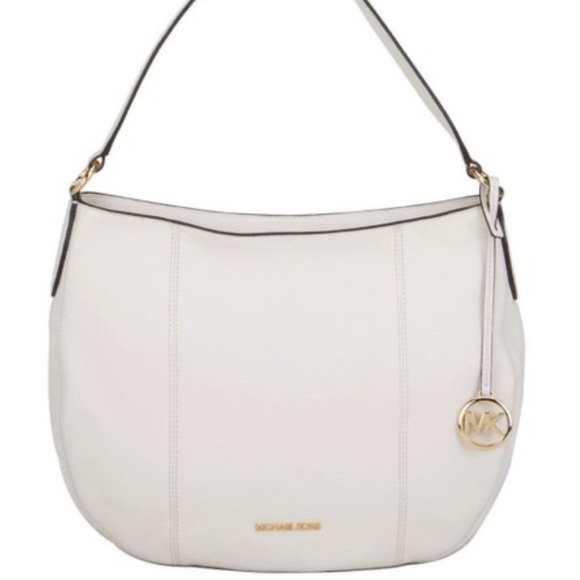 MICHAEL KORS BROOKE LARGE HOBO SHLDR LEATHER LIGHT CREAM COLOR - Picture 4 of 16